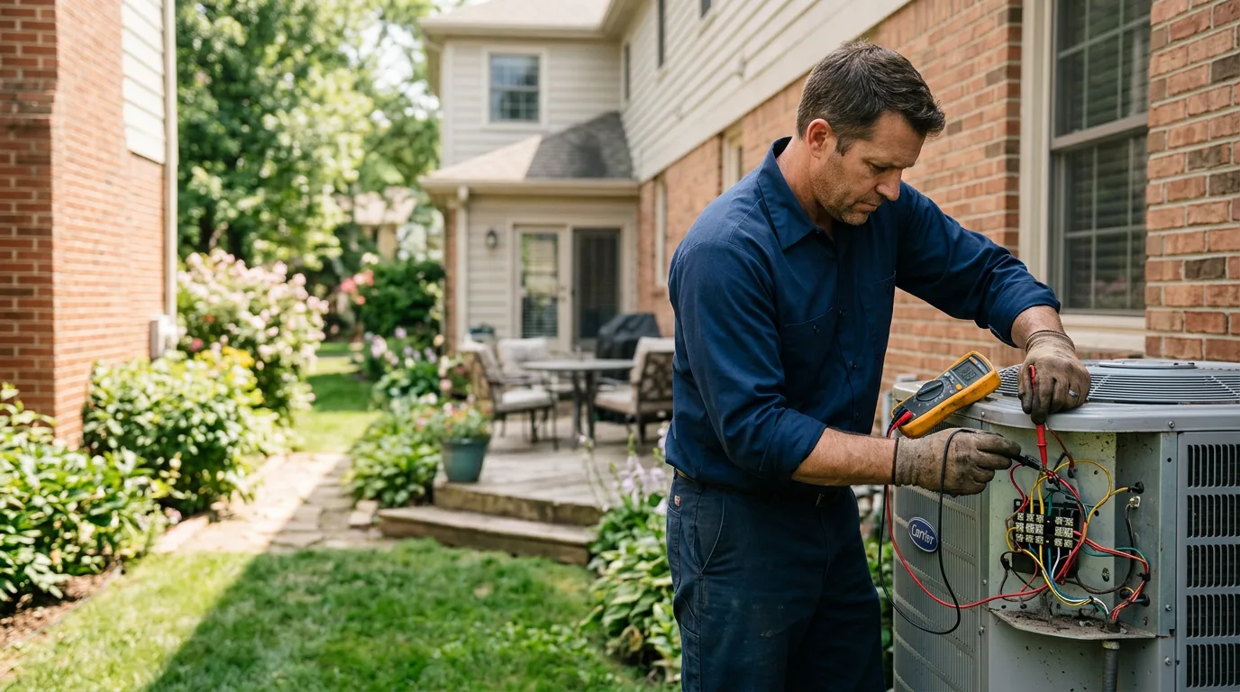 HVAC technician working near Fair Lawn, NJ